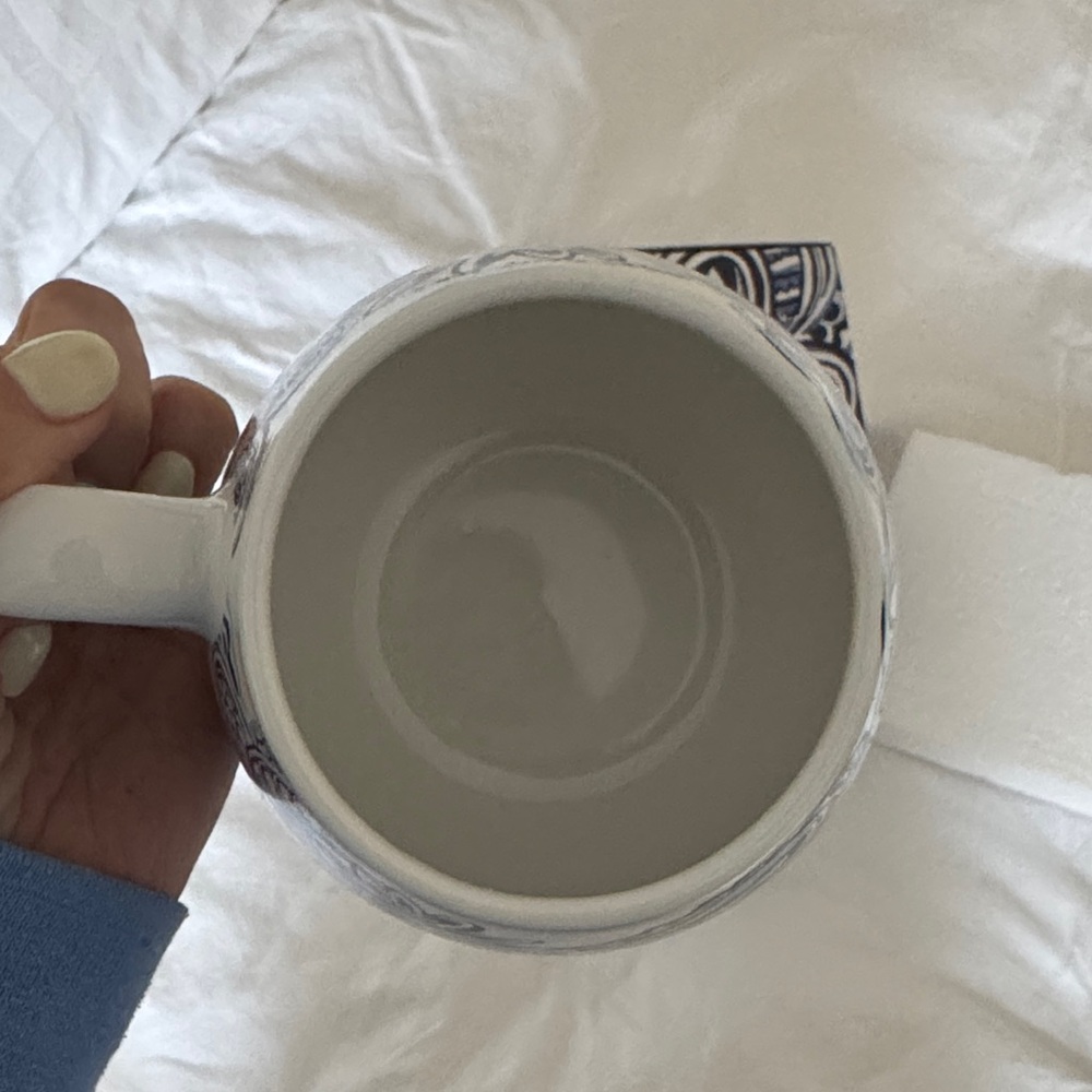 Lilly Pulitzer Blue & White Floral Ceramic Mug - Picture 4 of 4